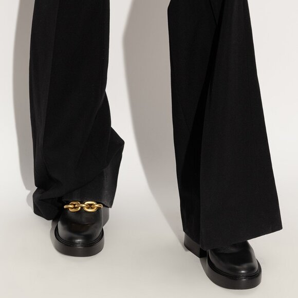 NIB$425 COACH Kenna Leather Pull-On Logo Chain Chunky Sole Heel Mid Boots 7.5 - Picture 6 of 14